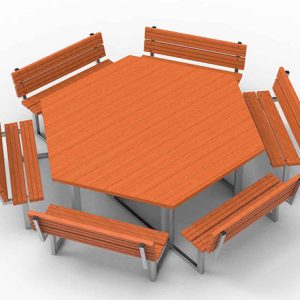 Table et banc 6 places