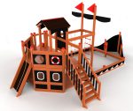 Le Bateau Earth Nature – aire de jeux naturelle en bois