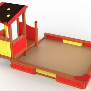 Elysee FS002 Maison de sable et jeu First Steps aire de jeux en bois - vue 1