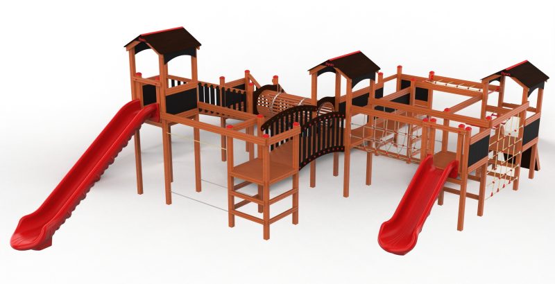 Vertigo Earth Nature – aire de jeux naturelle en bois