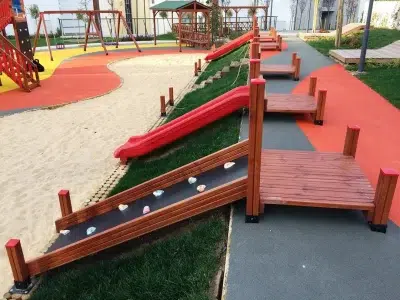 Aire de jeux en bois — Elysee
