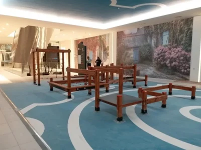 Parcours d’escalade et d’équilibre en bois — Elysee