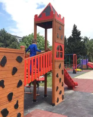Aire de jeux en bois — Elysee
